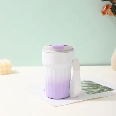 380ml Bon prix Gradient à la mode Double paroi tasse à café Vacuum Flask Pour Voyage