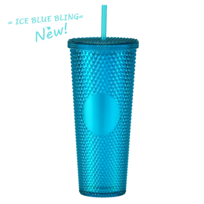 Factory Direct Supply Double-layer Plastic Straw Cup, Large Capacity Creative 710ml Durian Cup, Prickly Cup, Portable Diamond Cup